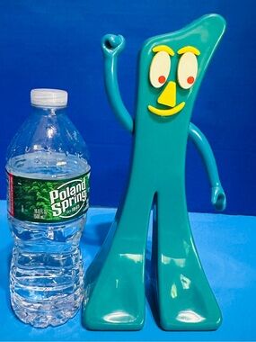Gumby Giant Size 90s 3-D Face Posable Arms Hard Plastic Prema Toys 10”